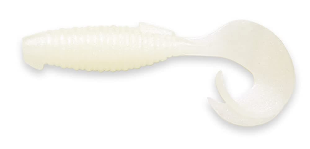 Keitech Flapper Grub 4" #024S Silver Pearl Glow Silikon Yem
