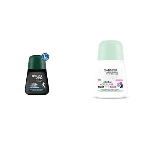 Garnier Men Ekstra Ferahlık Roll-On Deodorant + Garnier Mineral Lekesiz Koruma Roll-On Deodorant