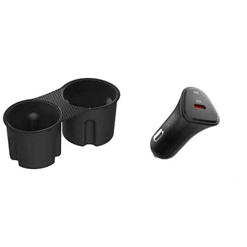 Spigen Tesla Model Y (2024-2023) & Model 3 (2023) Cup Holder Bardaklık Tutucu T0210 Black - ACP04507 Spigen 30W USB-C Araç içi Hızlı Şarj Aleti
