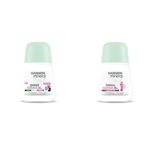 Garnier Mineral Lekesiz Koruma Roll-On Deodorant + Garnier Mineral Termal Koruma Roll-On Deodorant