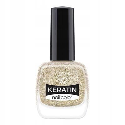 Golden Rose Keratin Nail Color Glitter No: 403 - Keratin İçerikli Güçlendirici Parlak Oje