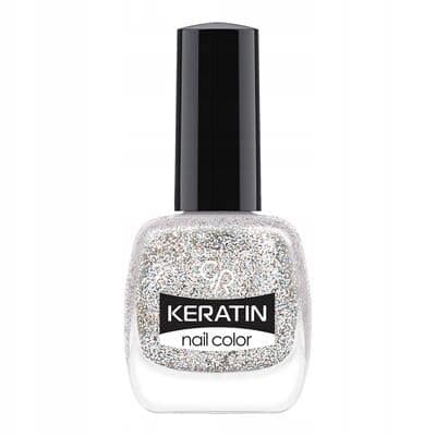 Golden Rose Keratin Nail Color Glitter No: 402 - Keratin İçerikli Güçlendirici Parlak Oje