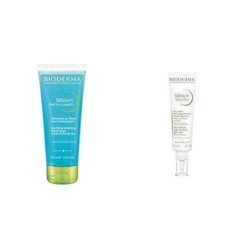 Bioderma Sebium Purifying Cleansing köpüren Gel 100 ml + Sebium Kerato+ Sivilce ve Akne Lekesi Karşıtı AHA, BHA ve Salisilik Asit İçeren, Cildi Kurutmadan Nemlendiren Bakım Kremi 30 Ml