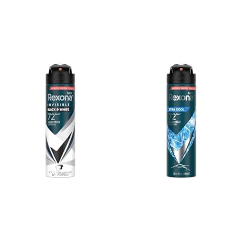 Rexona Men Seti | Erkek Invisible Black & White 150 ml x1 + Erkek Xtra Cool 72 Saat Kesintisiz Üstün Koruma 150 ml x1