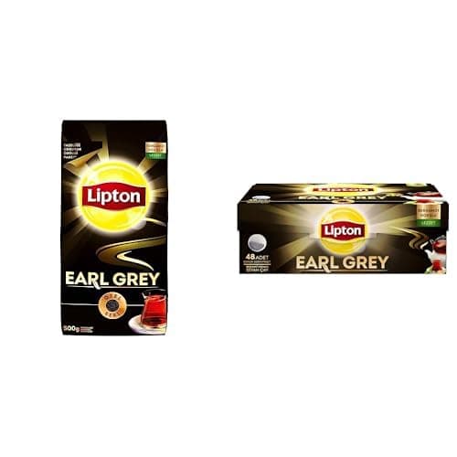 Lipton Earl Grey Avantaj Paketi, 500GR Dökme ve 48'li Demlik Poşet