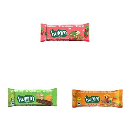 Organik Vegan Çilekli Kayısılı ve Mangolu Yulaf Bar Atıştırmalık Paketi - 3 adet (3 çeşit)