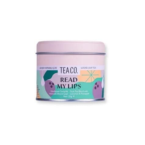 TEA CO. Read My Lips Orman Meyveli Poşet Çay, Metal Kutu 25 g