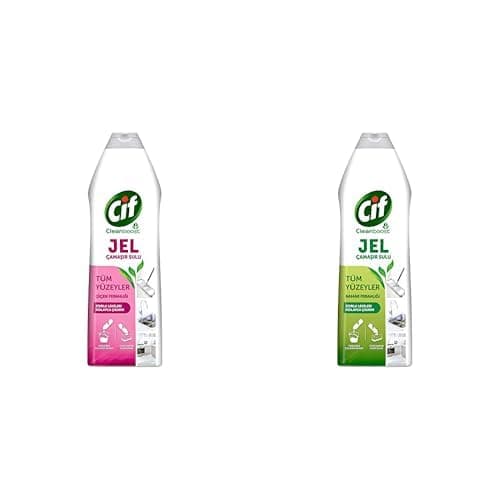 Cif jel yüzey temizleyici seti (Çiçek ferahlığı ve bahar ferahlığı, 2 x 750 ml)