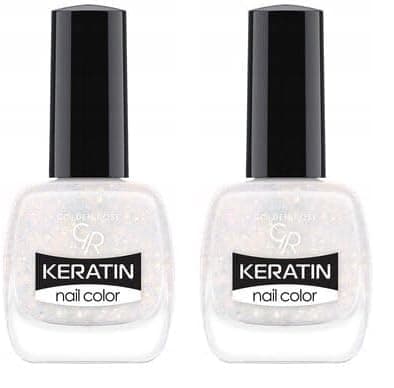 Golden Rose Keratin Nail Color Glitter No:405 - Oje 2li paket