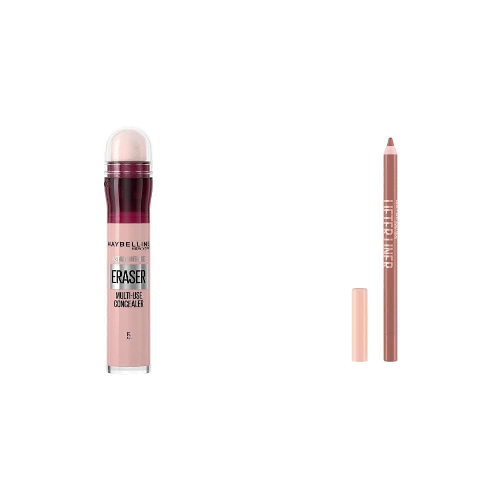 Maybelline New York Instant Anti Age Eraser Kapatıcı- 05 Brighten & Maybelline New York Lifter Gloss Nemlendirici Dudak Parlatıcısı - 05 On It