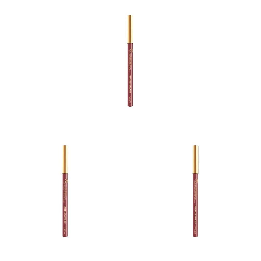 L'Oreal Paris Color Riche Dudak Kalemi - 635 Worth It Medium (3 paketi)