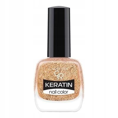 Golden Rose Keratin Nail Color Glitter No: 407 - Keratin İçerikli Güçlendirici Parlak Oje