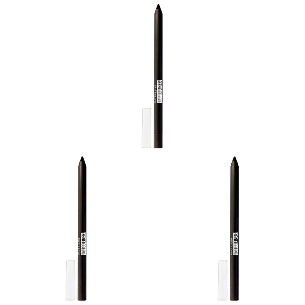 Maybelline New York Tattoo Liner Jel Göz Kalemi - 900 Deep Onyx (Siyah) (3 paketi)