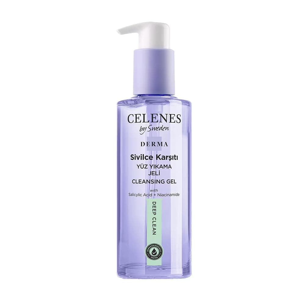 Celenes By Sweden Derma Sivilce Karşıtı Yüz Yıkama Jeli, 250 ml