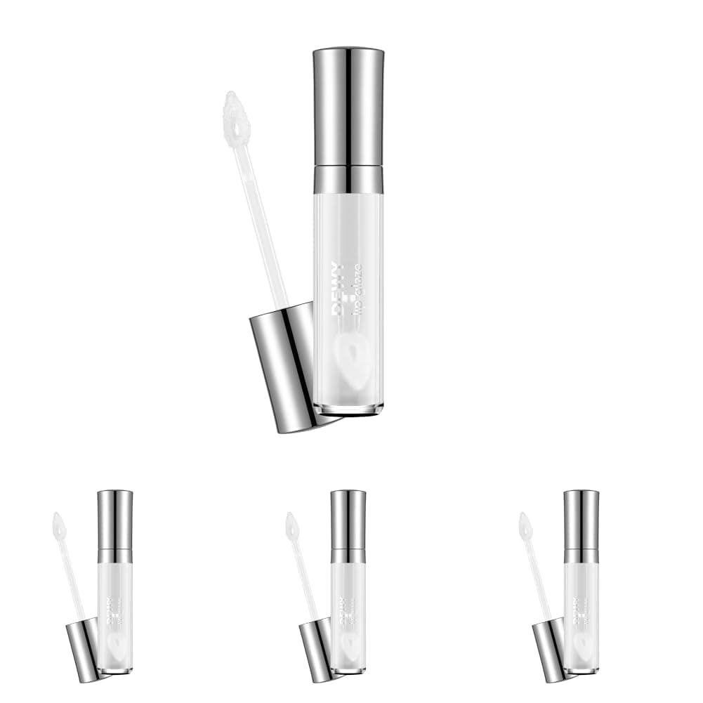Flormar Dewy Lip Glaze Nemlendirici Etkili Yarı Transparan Dudak Parlatıcısı - 001 WET LIPS (4 paketi)