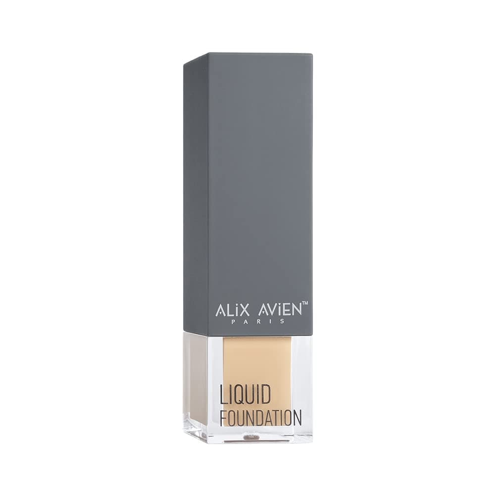ALIX AVIEN Güneş Koruyucu SPF35+ Nemlendirici Etkili Kremsi Likit Fondöten - Liquid Foundation 311 Deep Beige