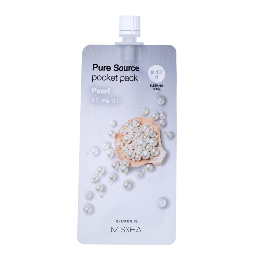 MISSHA İnci Özlü Aydınlatıcı & Nemlendirici Uyku Maskesi Pure Source Pocket Pack (PEARL) 10ml