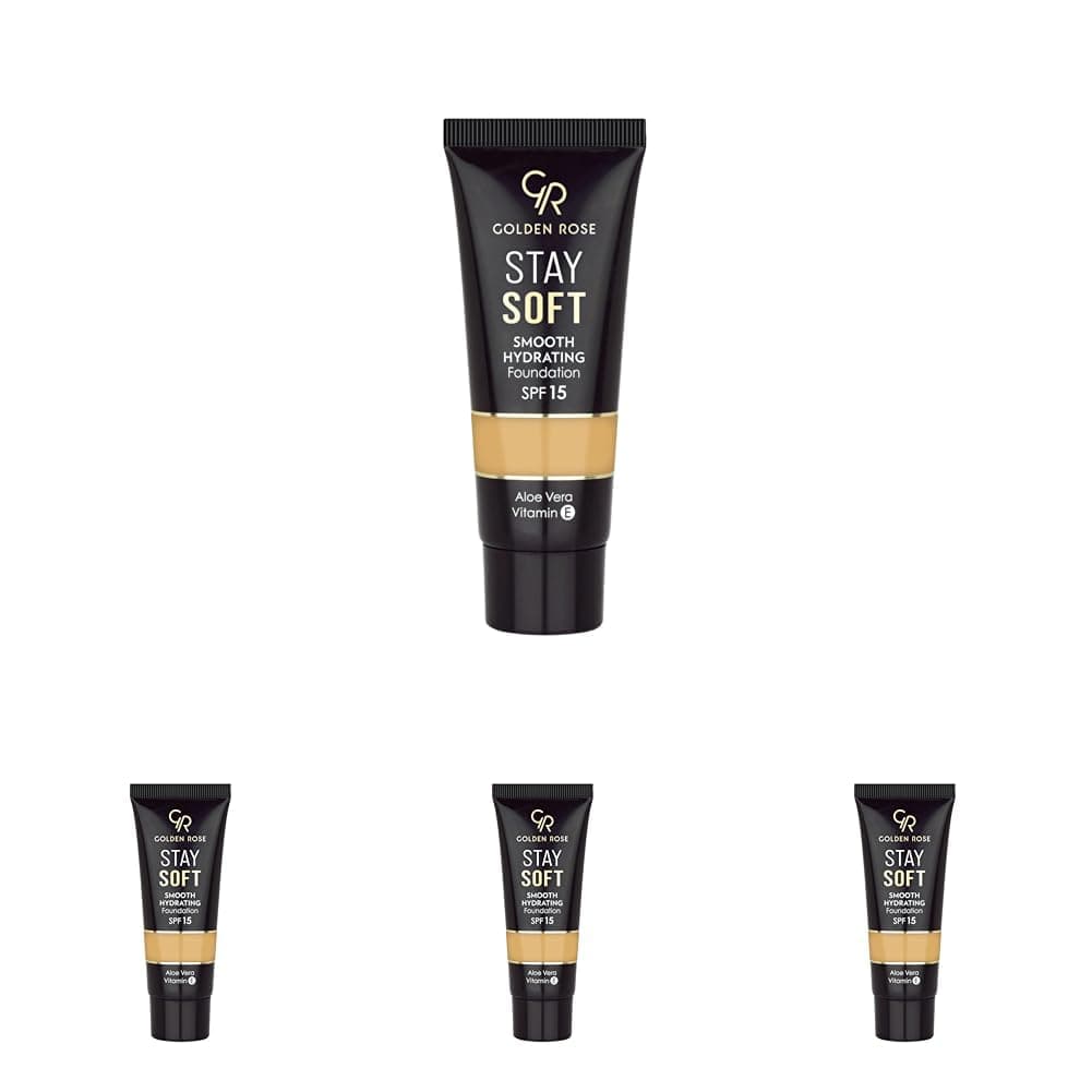 Golden Rose Stay Soft Smooth Hydrating Foundation No:211 - Nemlendirici Fondöten (4 paketi)
