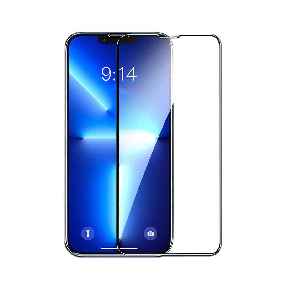 Zore Apple ile uyumlu iPhone 15 Plus Etnaa Cam Ekran Koruyucu Siyah