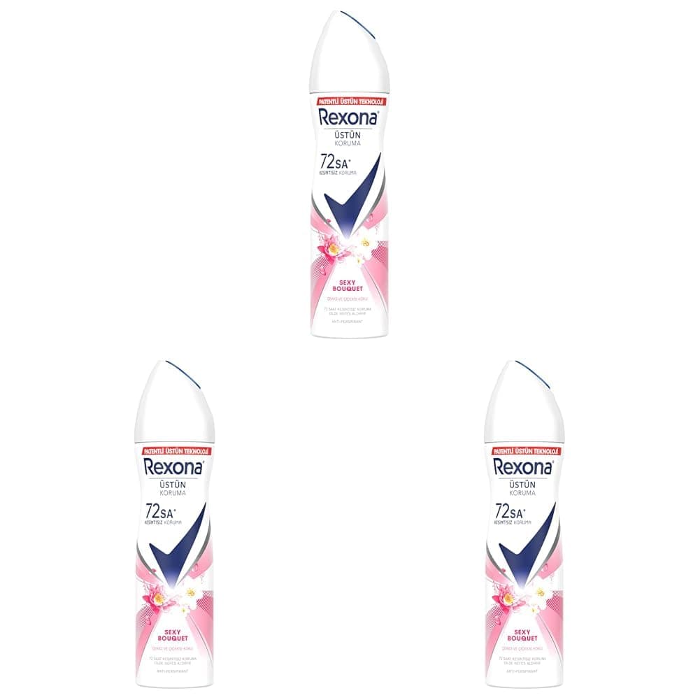 Rexona Kadın Sprey Deodorant Sexy Bouquet 150 ml 3lü paket