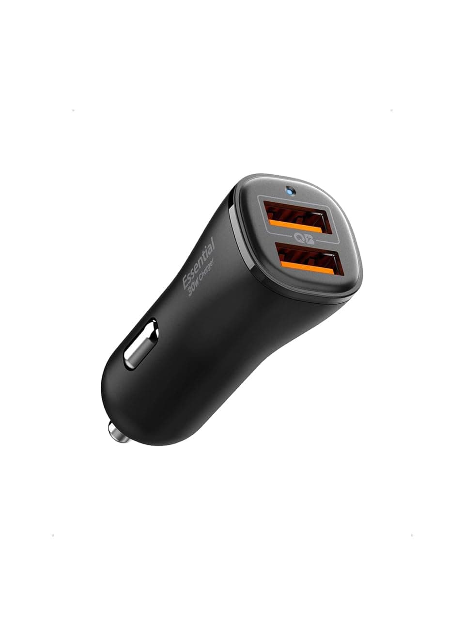 Spigen 30W USB-A 2 Port Araç içi Hızlı Şarj Aleti 18W + 12W Akım Korumalı Güç Adaptörü Çakmaklık iPhone & Android & iPad Type-C PD EV302 - ACP08700