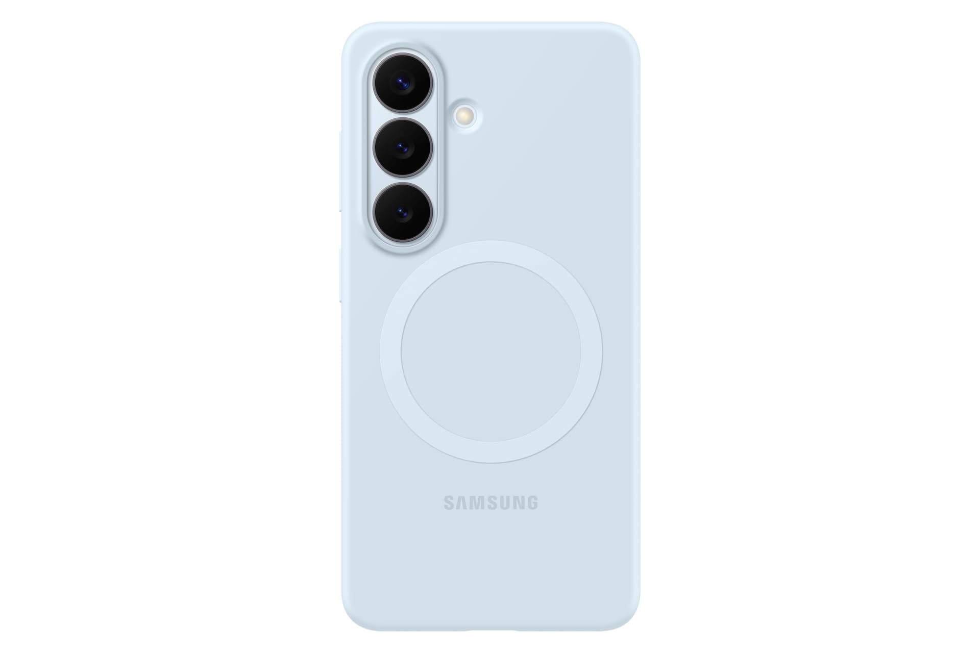 Samsung Galaxy S26 Silikon Magnet Kılıf, Açık Mavi