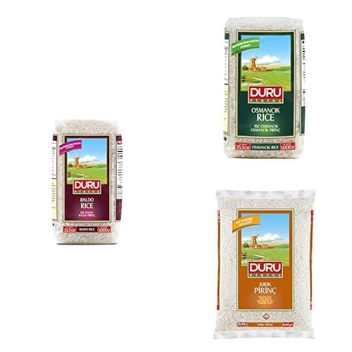 Duru Baldo Pirinç 1000 Gr + Osmancık Pirinç 1000 Gr + Kırık Pirinç 1000 Gr