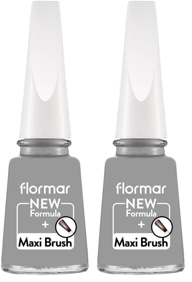 Flormar Nail Enamel Yüksek Pigmentli ve Parlak Bitişli Oje Fne 417 Steel Gray (2 paketi)