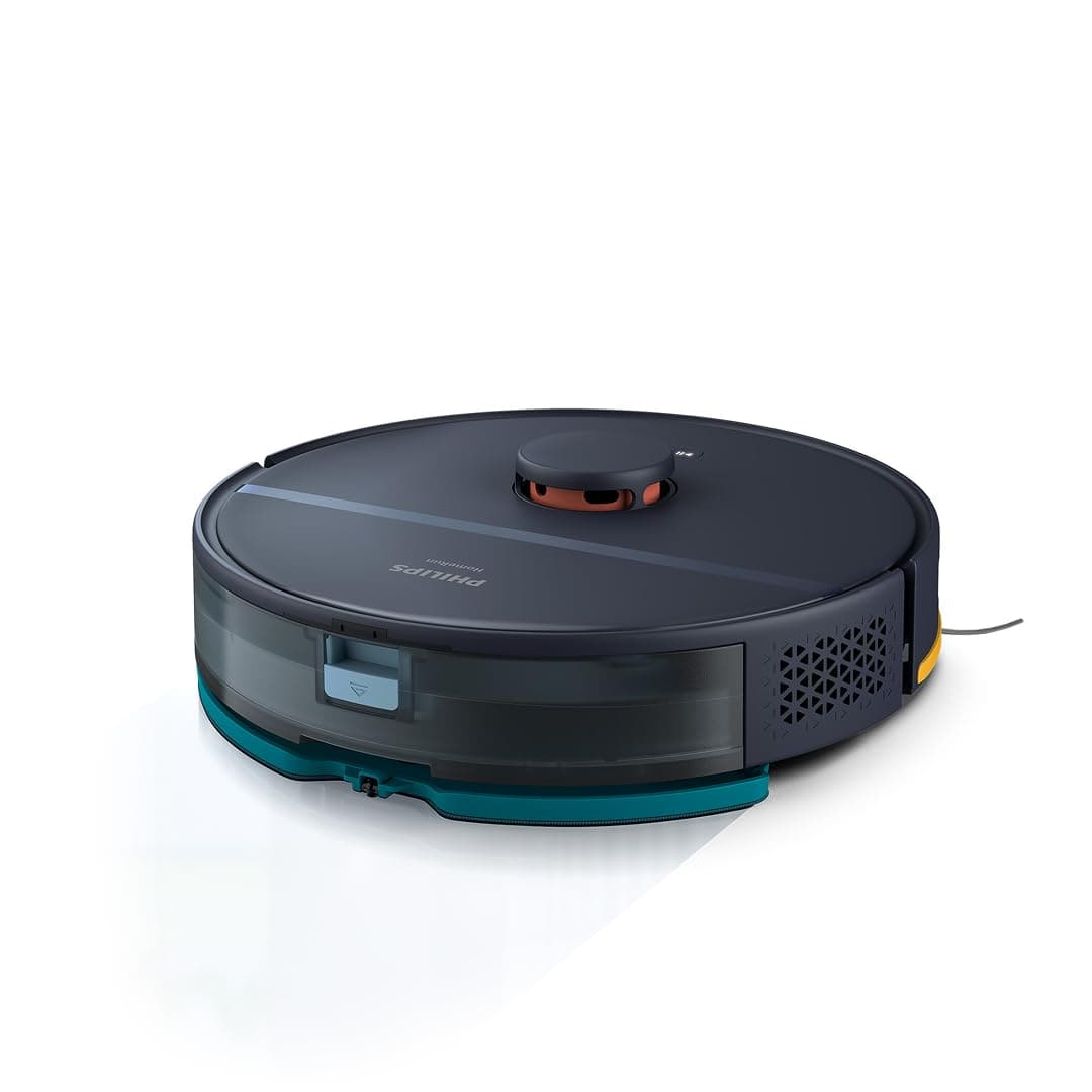 Philips HomeRun 2000 Robot Süpürge ve Paspas - 6000 PA emiş Gücü, Halı Modu, LDS Radar, HomeRun Uygulaması, Koyu Mavi (XU2000/15)
