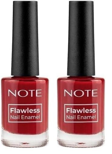 Note Nail Flawless Oje 33 Upper Mind, Kırmızı (2 paketi)