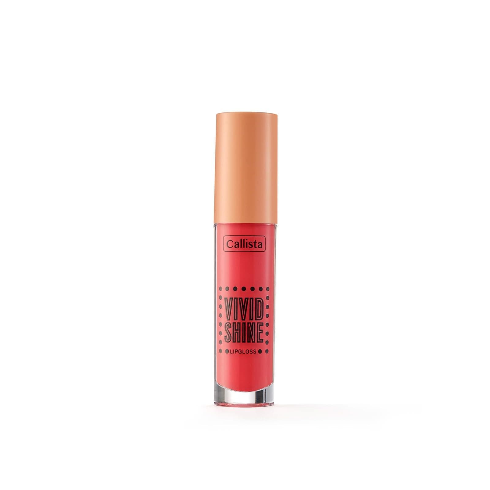 Callista Vivid Shine Lipgloss Nemlendiricili Dudak Parlatıcısı 102 Candied Peach, Turuncu