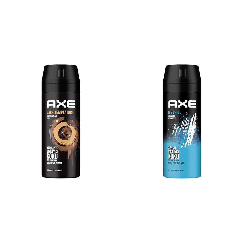 Axe Erkek Deodorant & Bodyspray Dark Temptation 48 Saat Etkileyici Koku (150 ml)(2) Axe Erkek Deodorant & Bodyspray Ice Chill 48 Saat Etkileyici Koku (150 ml)(1)