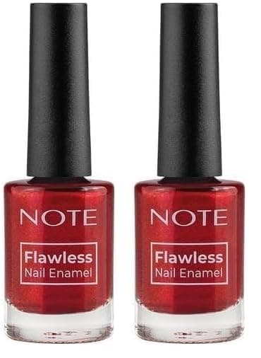 Note Nail Flawless Oje 34 Crazy Red, Kırmızı (2 paketi)