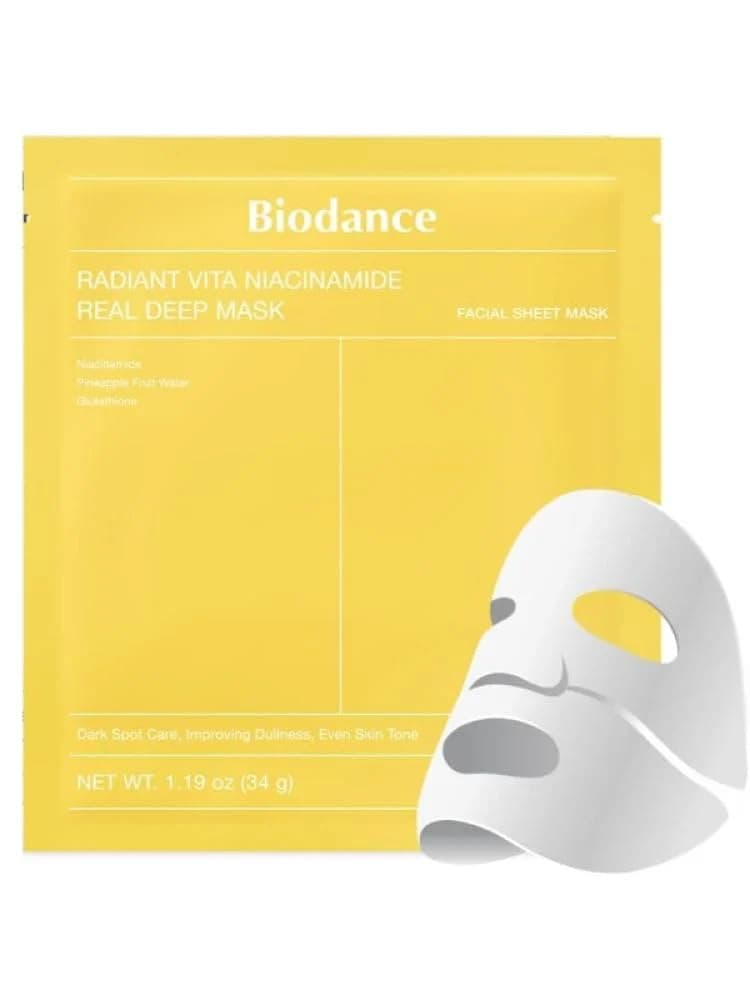 Biodance Radiant Vita Niacinamide Real Deep Mask Aydınlatıcı ve Eşitleyici Maske