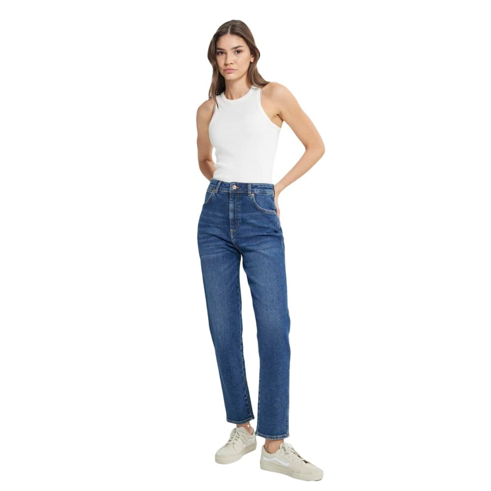 Mom Denim Pantolon Kot Pantolon Kadın