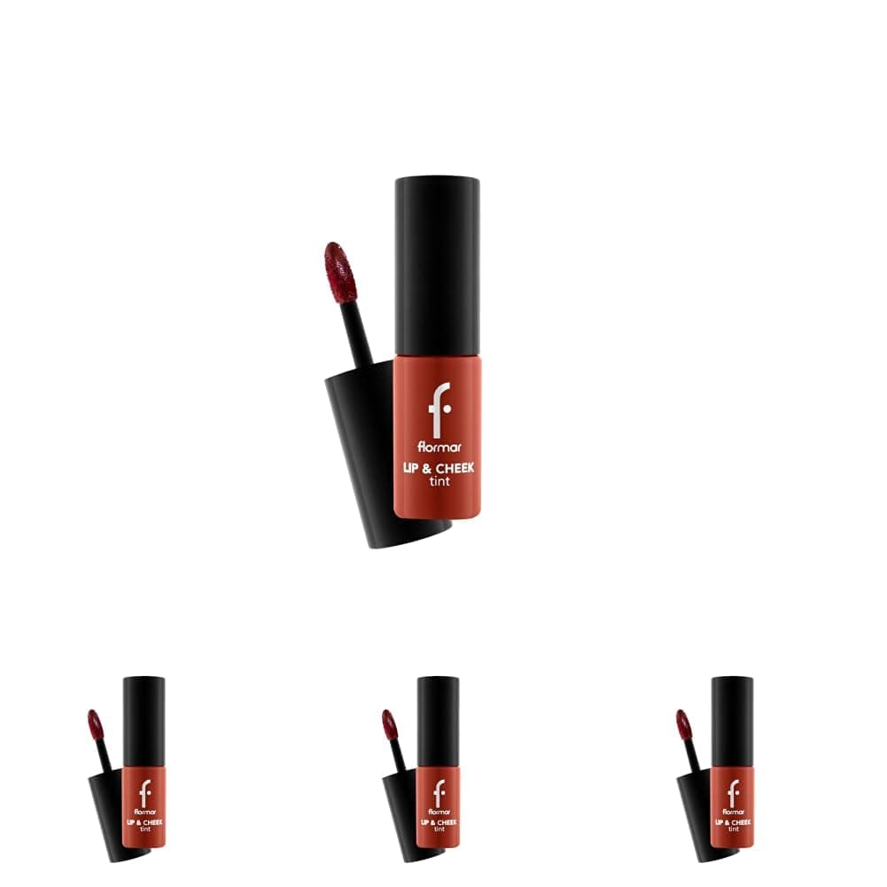Lip & Cheek Tint - Mat ve Kalıcı Su Bazlı Likit Dudak/Yanak Renklendiricisi (4 paketi)