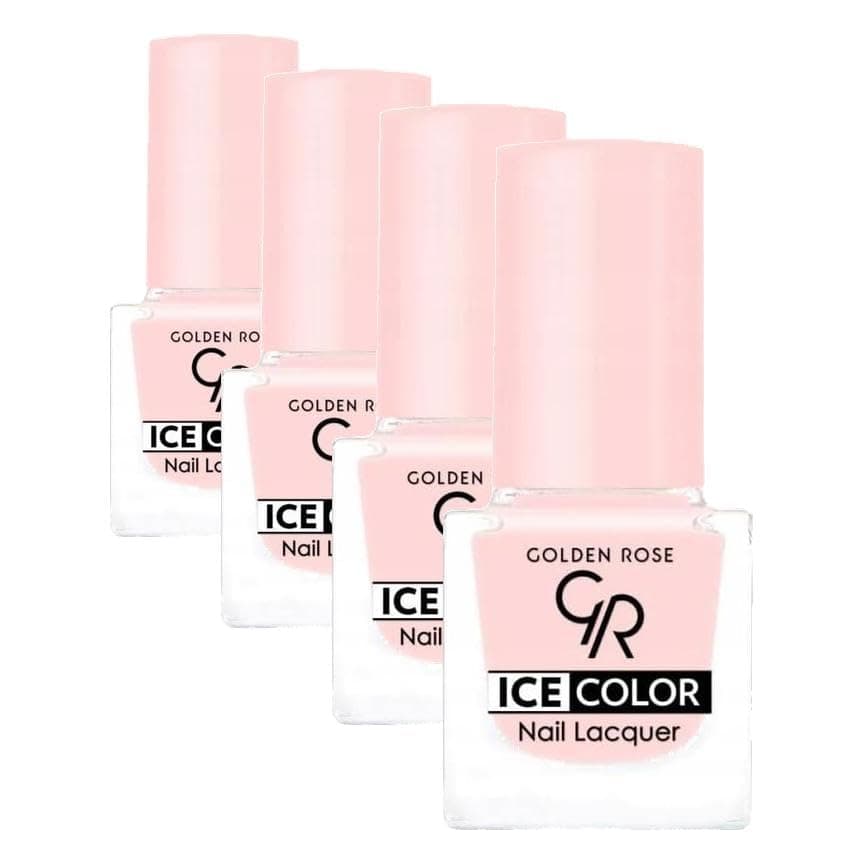 Golden Rose Ice Color Nail Lacquer No: 133 - Parlak Bitişli Mini Oje 6 ml (4 paketi)
