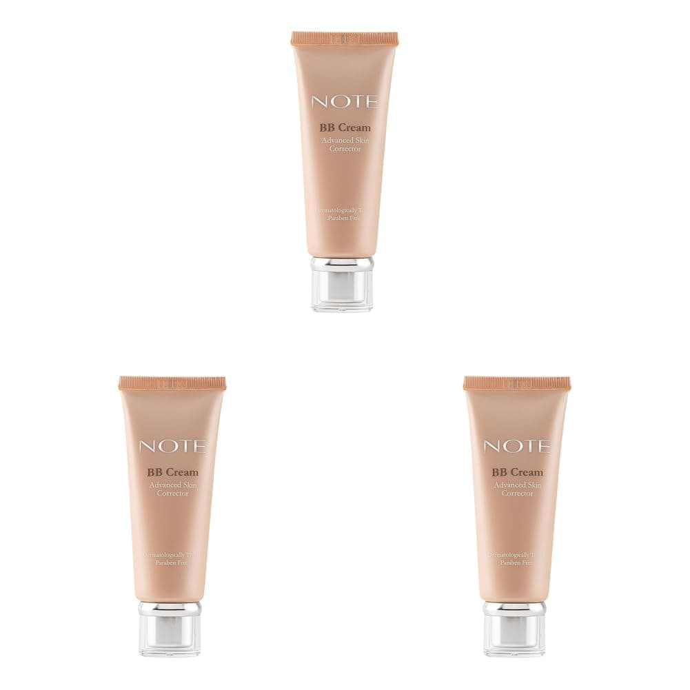 Note Cosmetics BB Cream 01 SPF 15 Nemlendirici Etkili Yoğun Kapatıcı BB Krem (3 paketi)