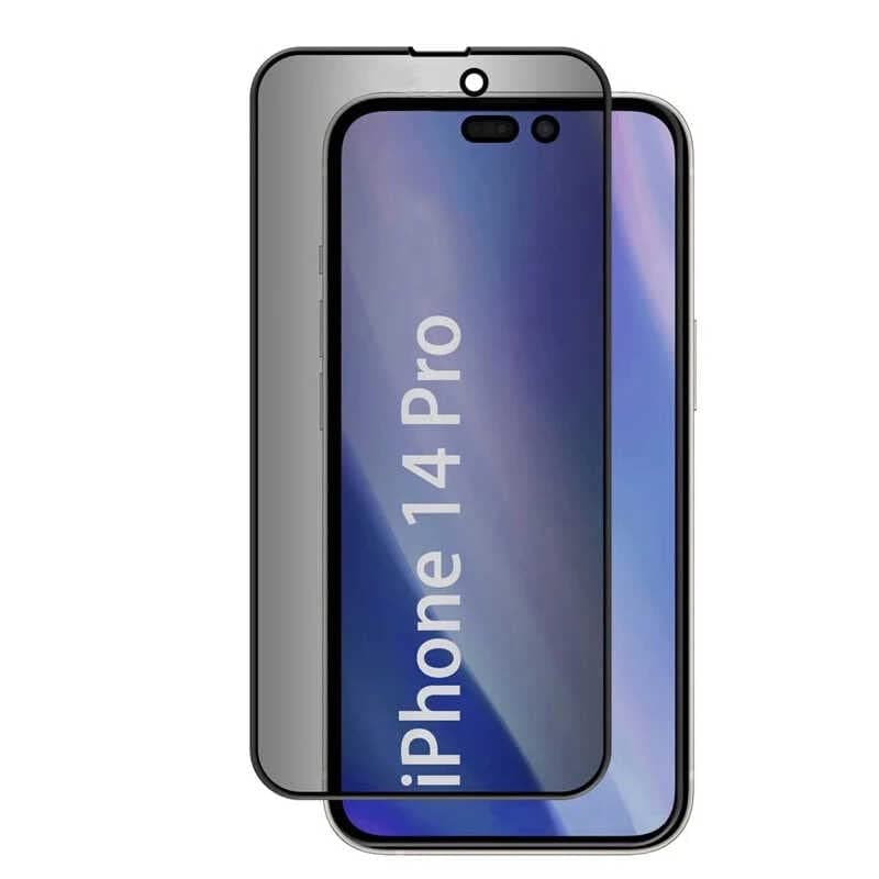 Zore Apple ile uyumlu iPhone 14 Pro Kor Privacy Cam Ekran Koruyucu Siyah