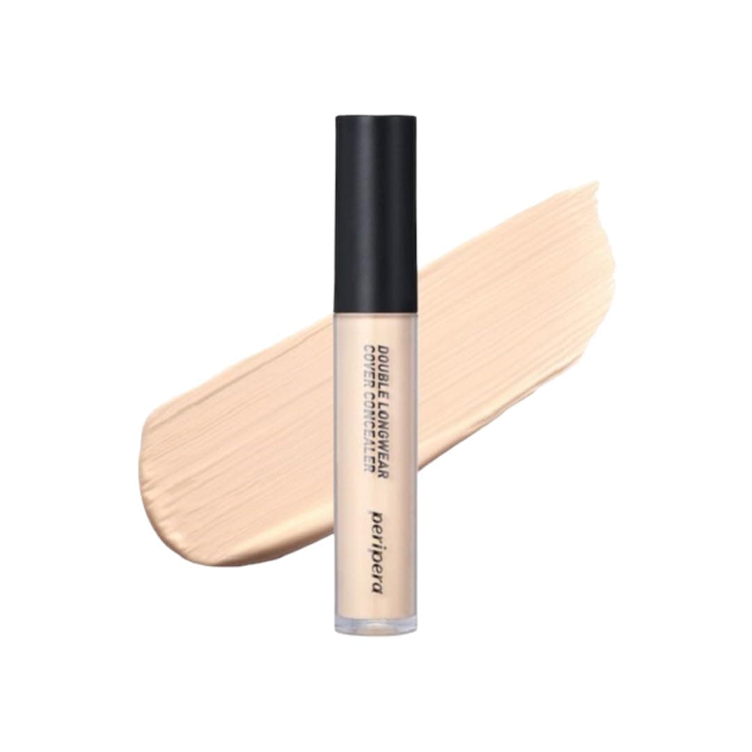 Peripera Hafif Yapılı Gün Boyu Yüksek Kapatıcı Peripera Double Longwear Cover Concealer (#01 Pure Ivory)