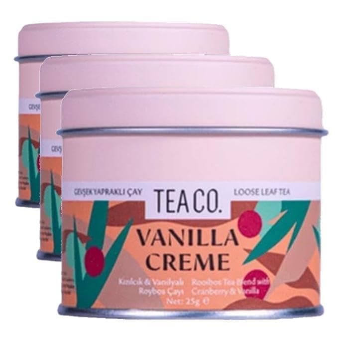 TEA CO. Vanilla Creme 25gr Teneke Kutu (3 paketi)