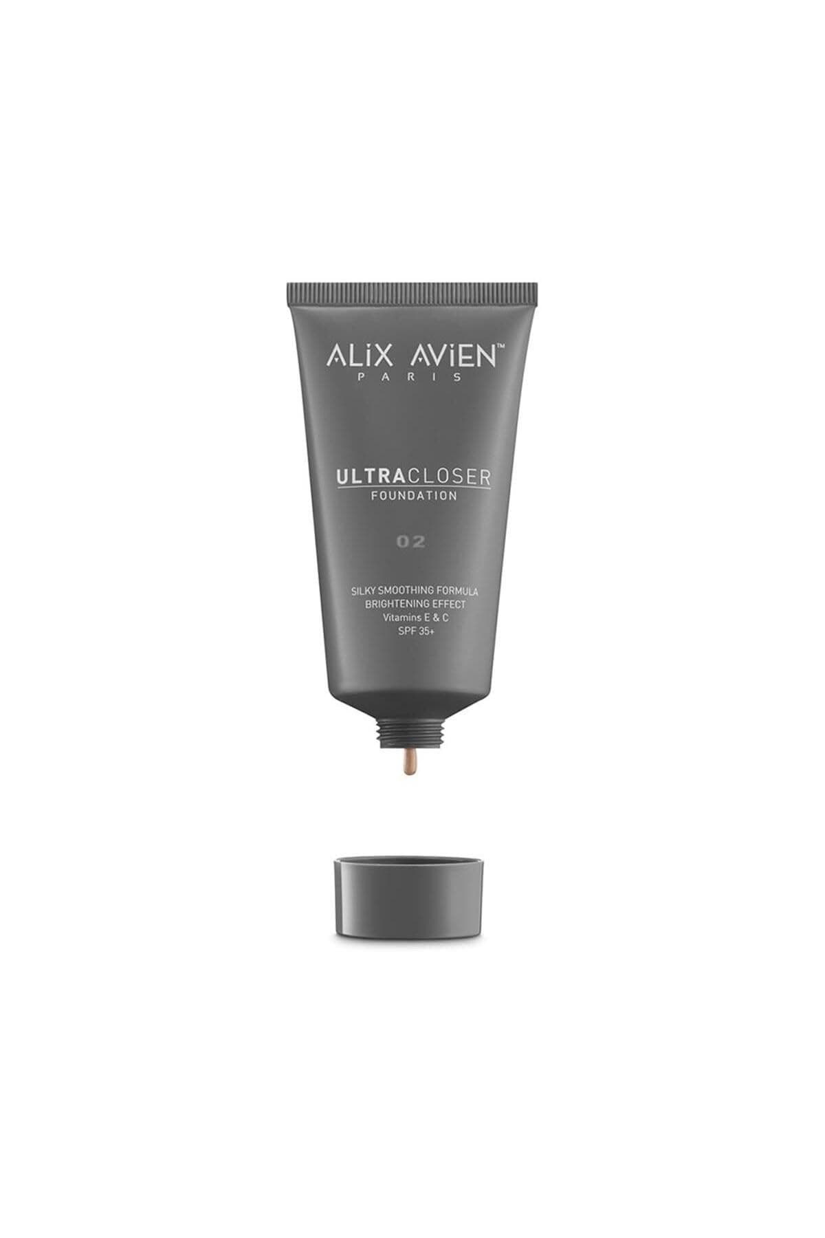 ALIX AVIEN Ultra Kapatıcı Nemlendirici Spf35 Faktör Ve E & C Vitaminli Fondöten - Ultracloser Foundation 02