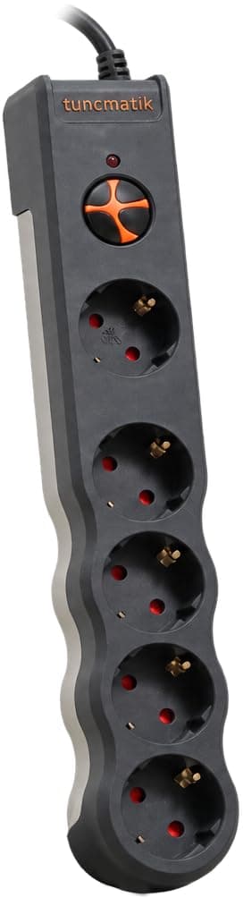Tuncmatik TSK6136 PowerSurge 5 Priz 1050 Joule Enerji Koruma