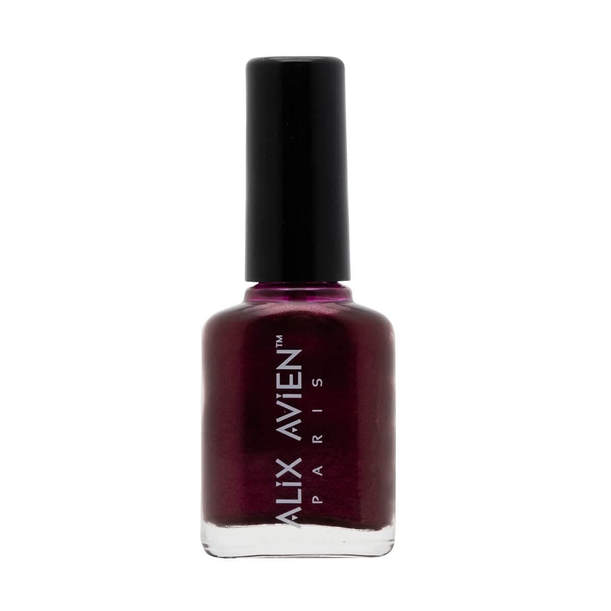 ALIX AVIEN Sedefli Bordo Oje 33 - Yüksek Pigmentli Uzun Süreli Kalıcılık Hızlı Kuruma - Nail Lacquer 33