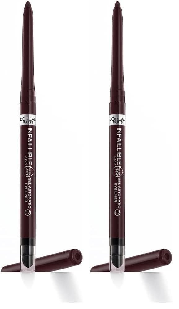 L'ORÉAL PARIS Infaillible Automatic Jel Göz Kalemi - Kahverengi (2 paketi)