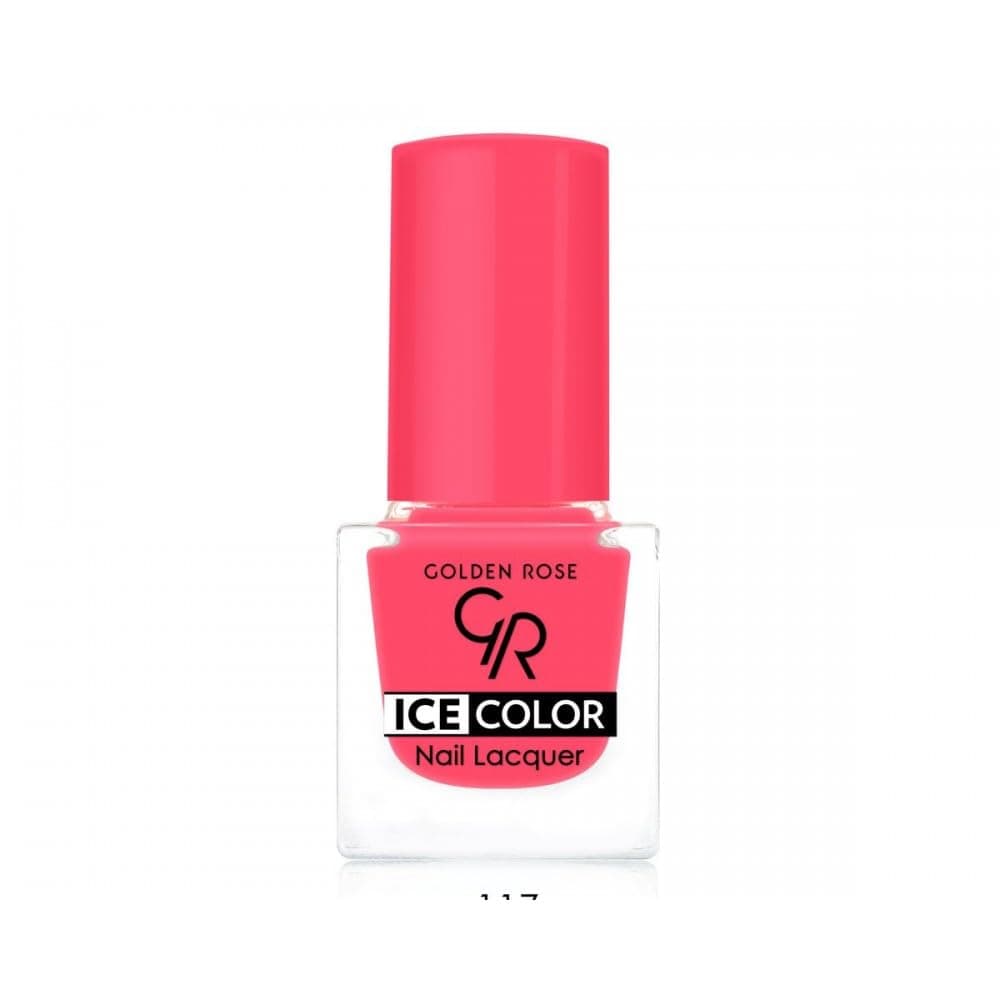 Golden Rose Ice Color Nail Lacquer No: 117 - Parlak Bitişli Mini Oje 6 ml