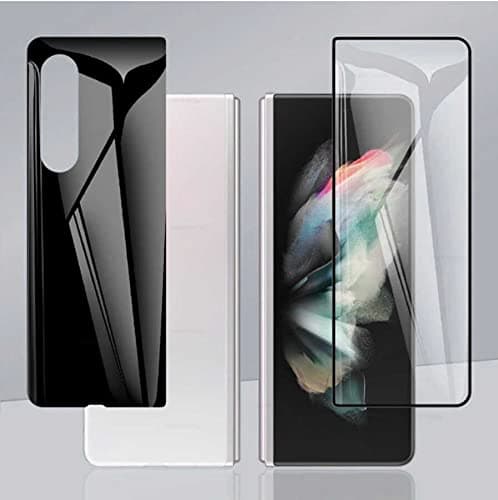 Zore Galaxy ile uyumlu Z Fold 3 2.5D Glass Ekran Koruyucu Siyah
