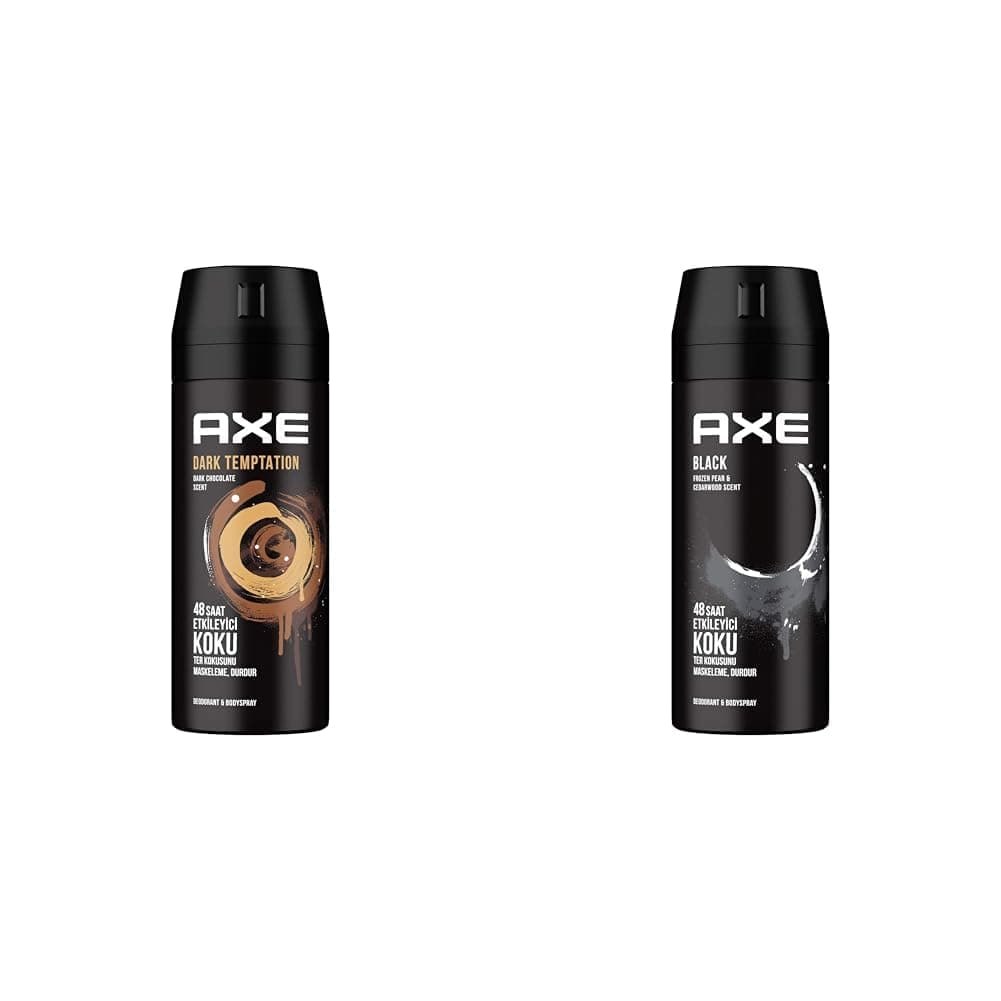 Axe Erkek Deodorant & Bodyspray Dark Temptation 48 Saat Etkileyici Koku (150 ml)(1) Axe Erkek Deodorant & Bodyspray Black 48 Saat Etkileyici Koku (150 ml)(2)