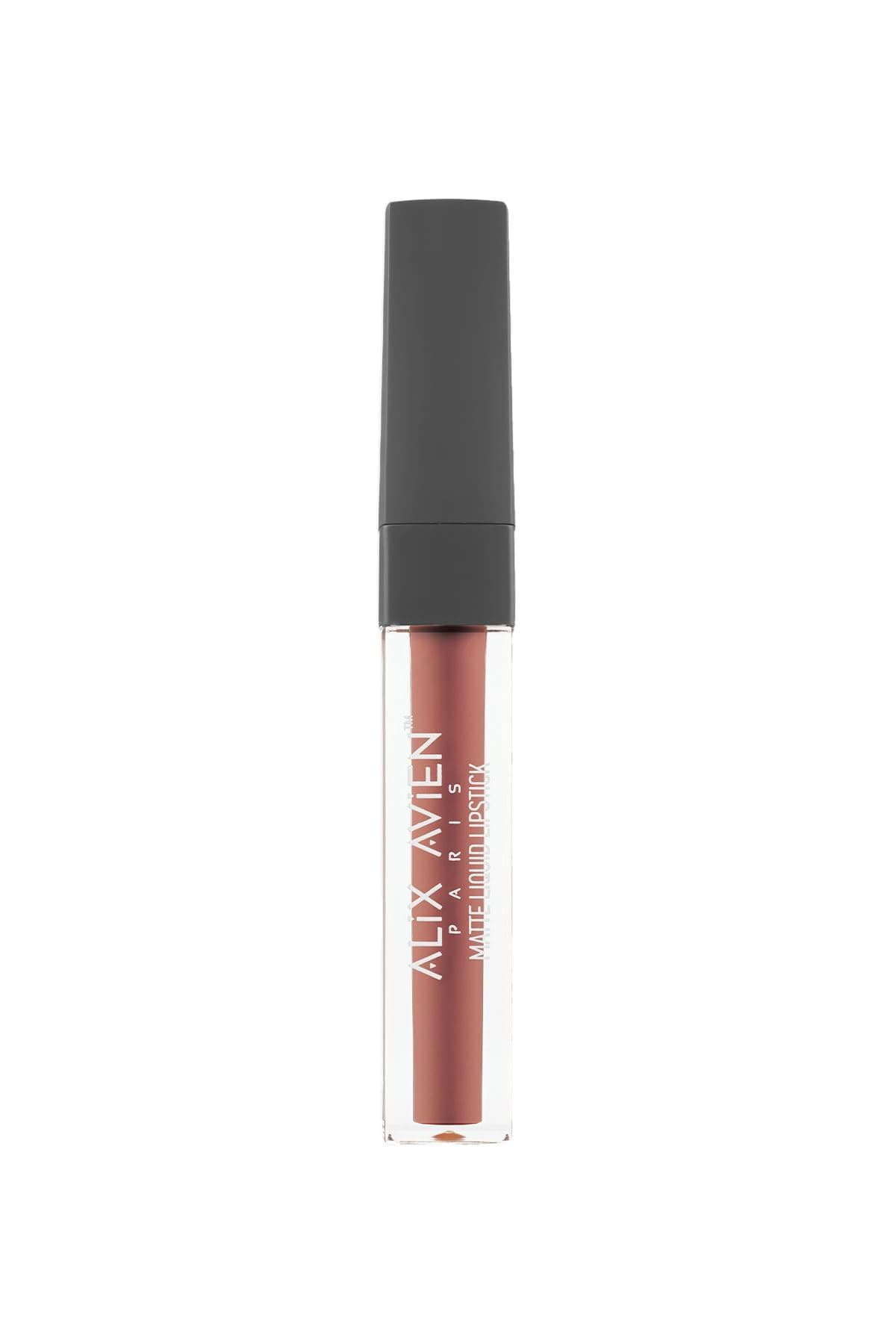 ALIX AVIEN Uzun Süre Kalıcı Kadifemsi Kuruma Yapmayan Mat Likit Ruj - Matte Liquid Lipstick 504 Spicy Terracott
