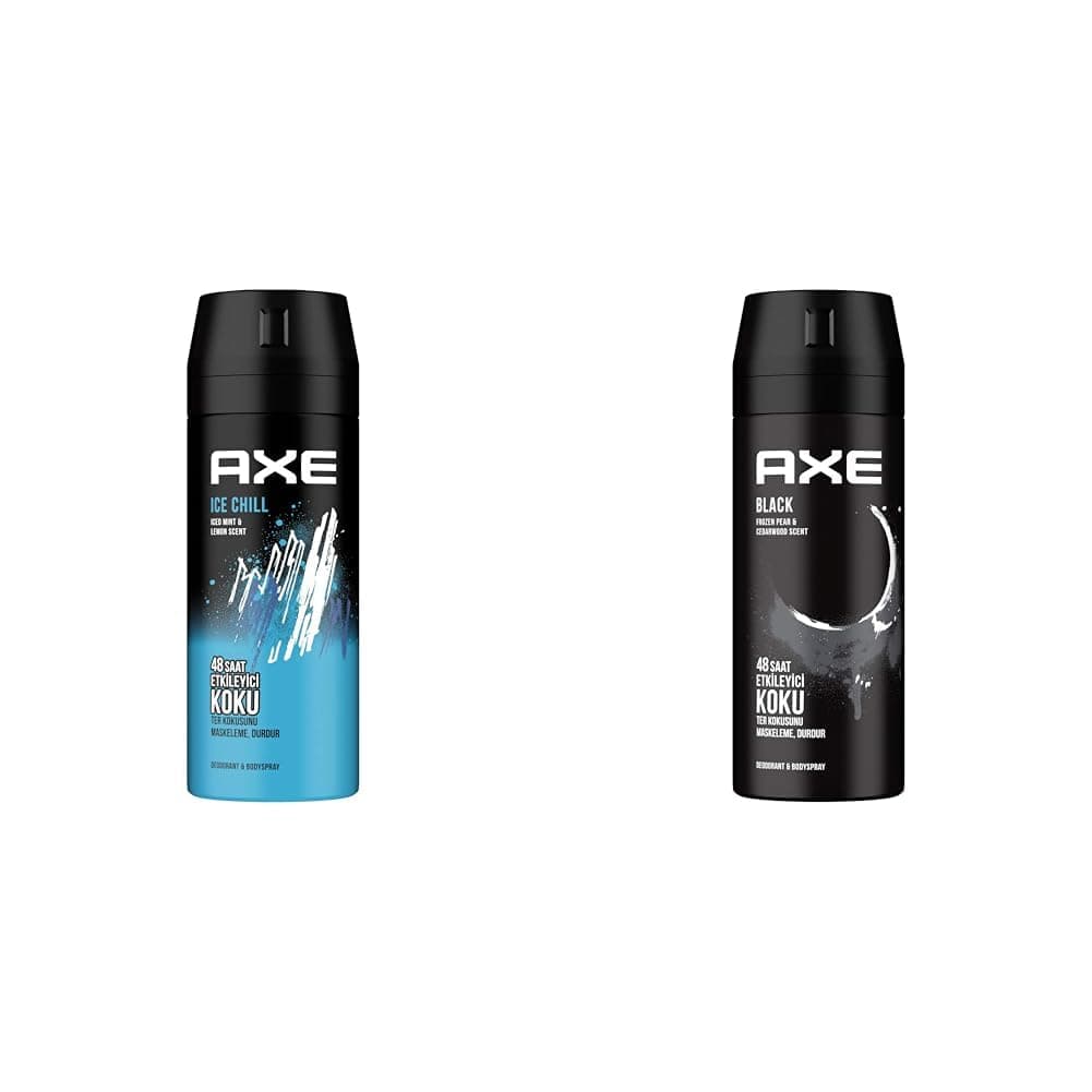 Axe Erkek Deodorant & Bodyspray Ice Chill 48 Saat Etkileyici Koku (150 ml)(1) Axe Erkek Deodorant & Bodyspray Black 48 Saat Etkileyici Koku (150 ml)(2)